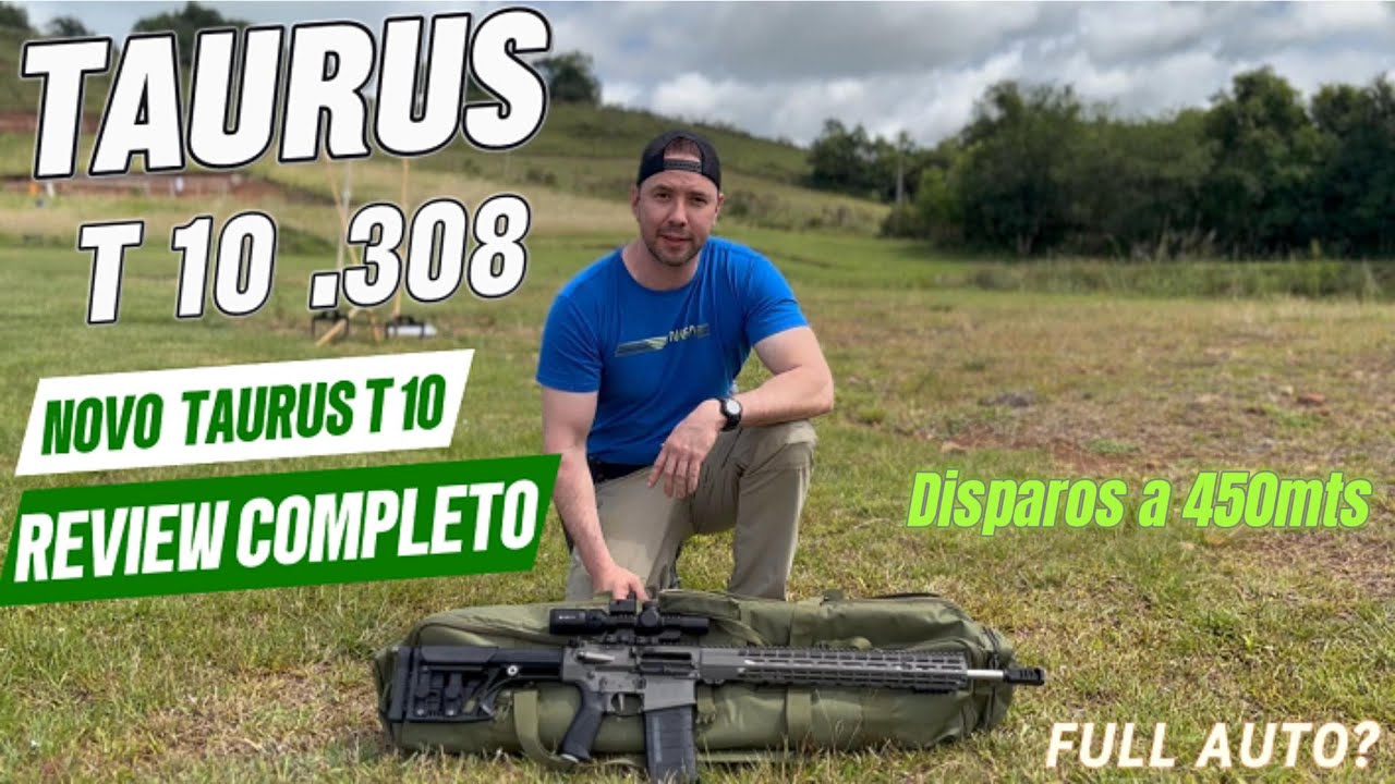 REVIEW COMPLETO DO NOVO TAURUS T10 disparos a 450mts e full auto?