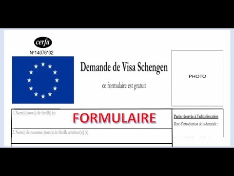 Vidéo: Comment Remplir Une Demande De Visa Schengen En