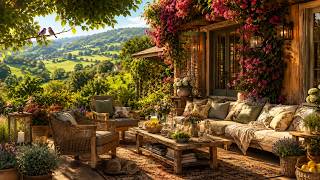 Peaceful Summer Porch with Relaxing Soft Music, Sweet Bird Calls, and Gentle Wind