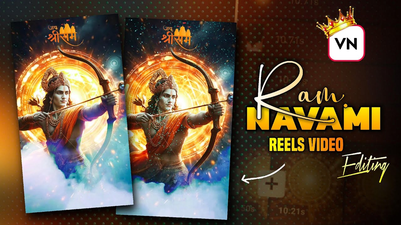 Ram Navami Status Editing in VN App |   New Ram Navami Video Editing Tutorial 2025