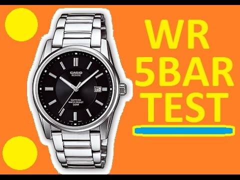 Водозащита 5 бар в часах Casio Beside BEM-111D