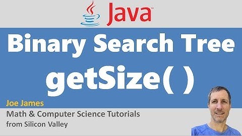Java: Get Size of Binary Search Tree Recursively