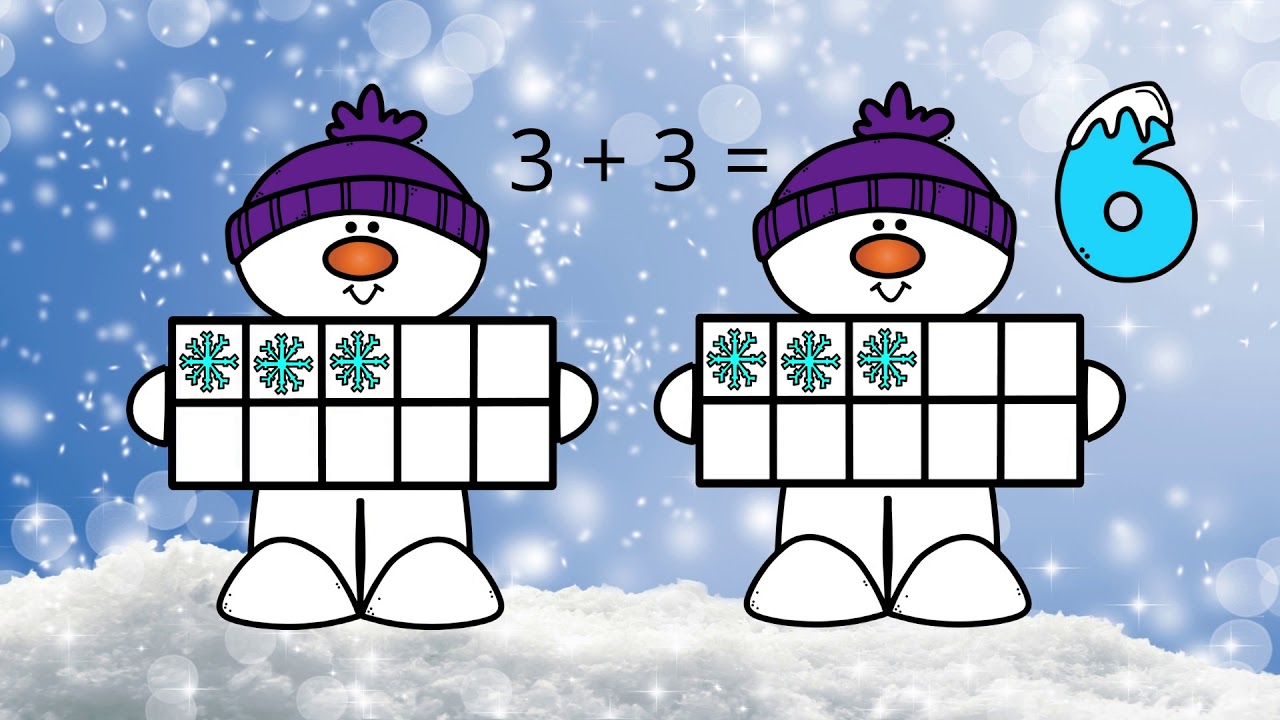 Adding Snowflakes Numbers 0 20 Snowman Ten frames Virtual School Adding Snowflakes Numbers 0 20 Snowman Ten frames Virtual School