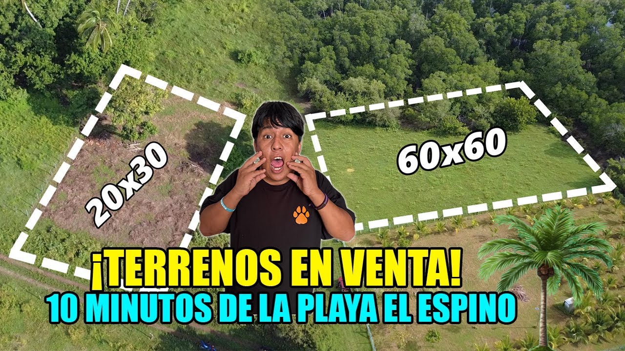 Vendo TERRENOS GRANDES a 10 Minutos de la Playa El Espino en Usulutan 