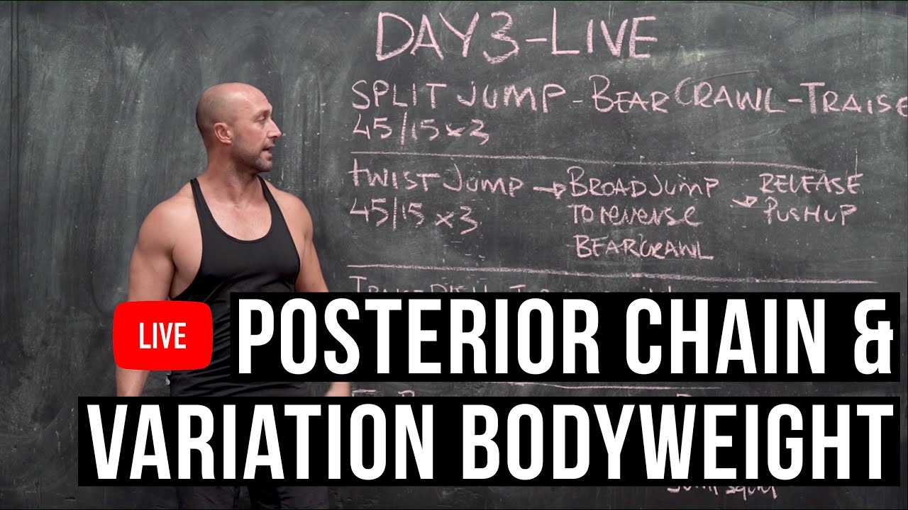 POSTERIOR CHAIN & VARIATION BODYWEIGHT MassiveHomeChallenge YouTube