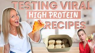 Testing 2 Viral High Protein Recipes | Cottage Cheese Pizza & Cinnamon Rolls (WORTH THE HYPE?!?)