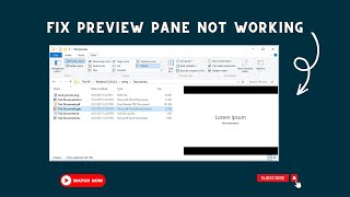 how to fix file explorer preview pane not working pdf problem