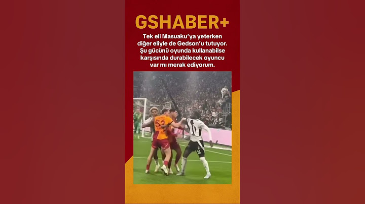 Barış Alper’in tek eli Masuaku’ya yeterkendiğer eliyle de Gedson’u tutuyor. #barışalperyılmaz