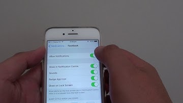 iPhone 7: How to Enable / Disable Facebook Notification