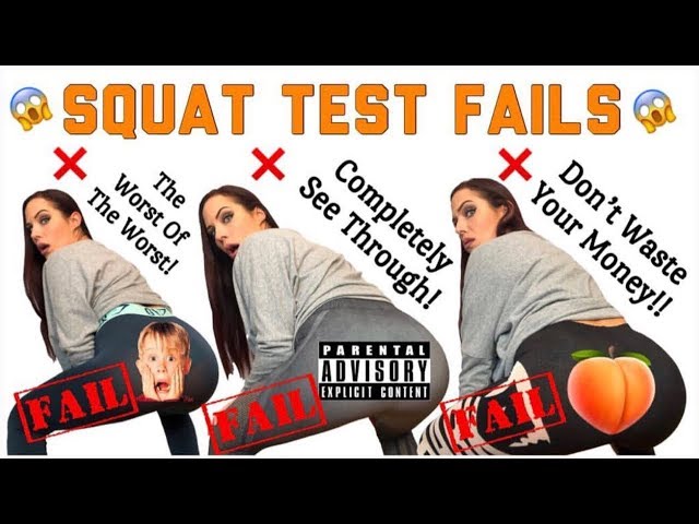 SQUAT TEST FAILS!! The Most See Through Leggings! Including Gymshark, TYC,  & More! 