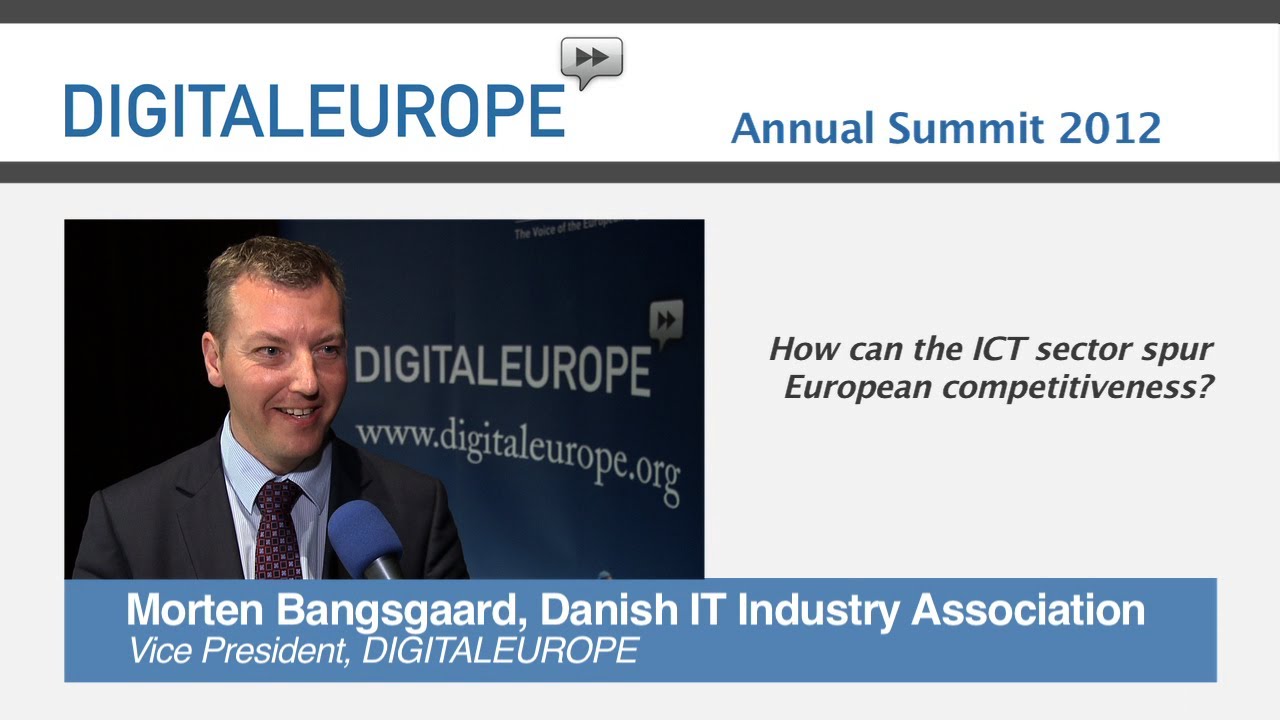 DIGITALEUROPE Annual Summit 2012 - Interview Morten Bangsgaard