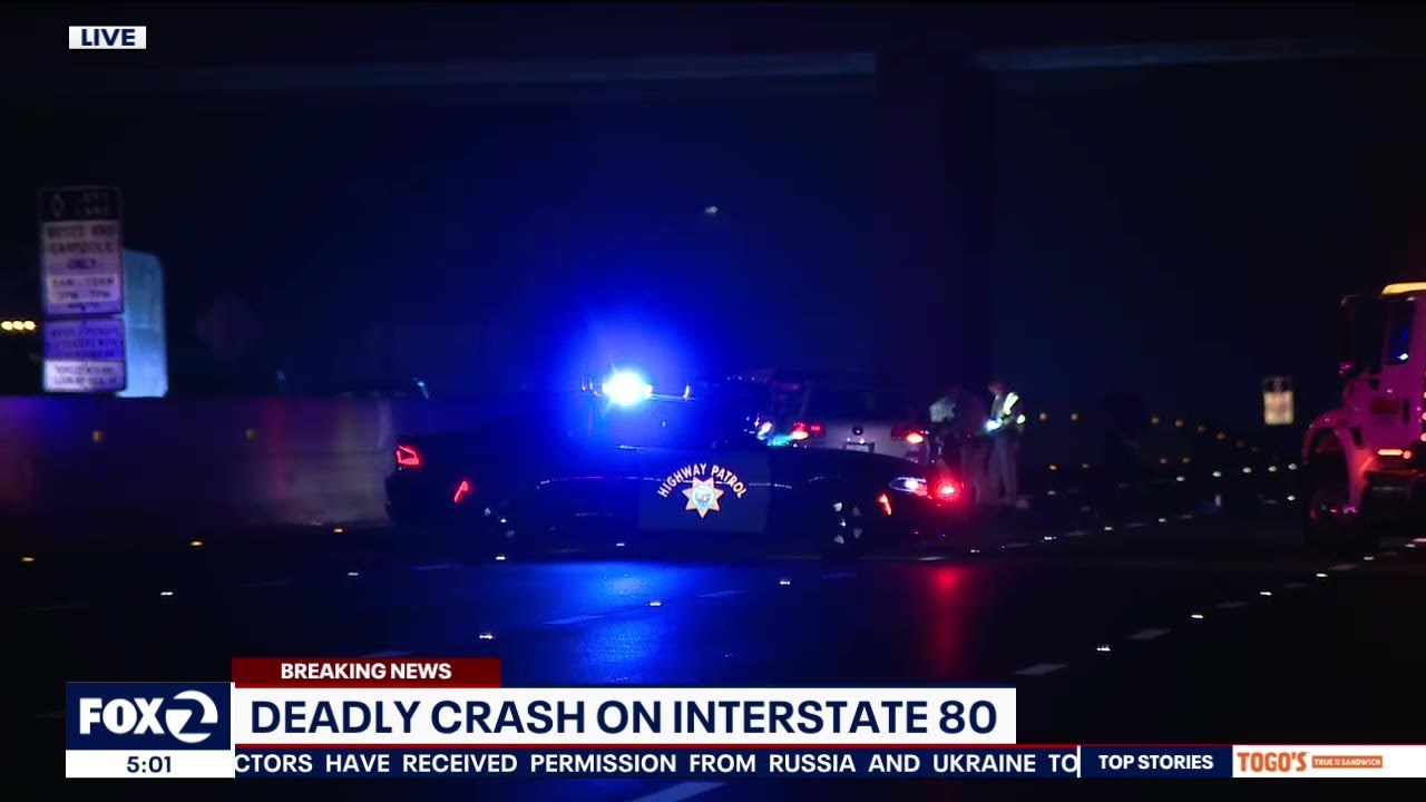 Deadly crash on I-80 in Richmond - YouTube