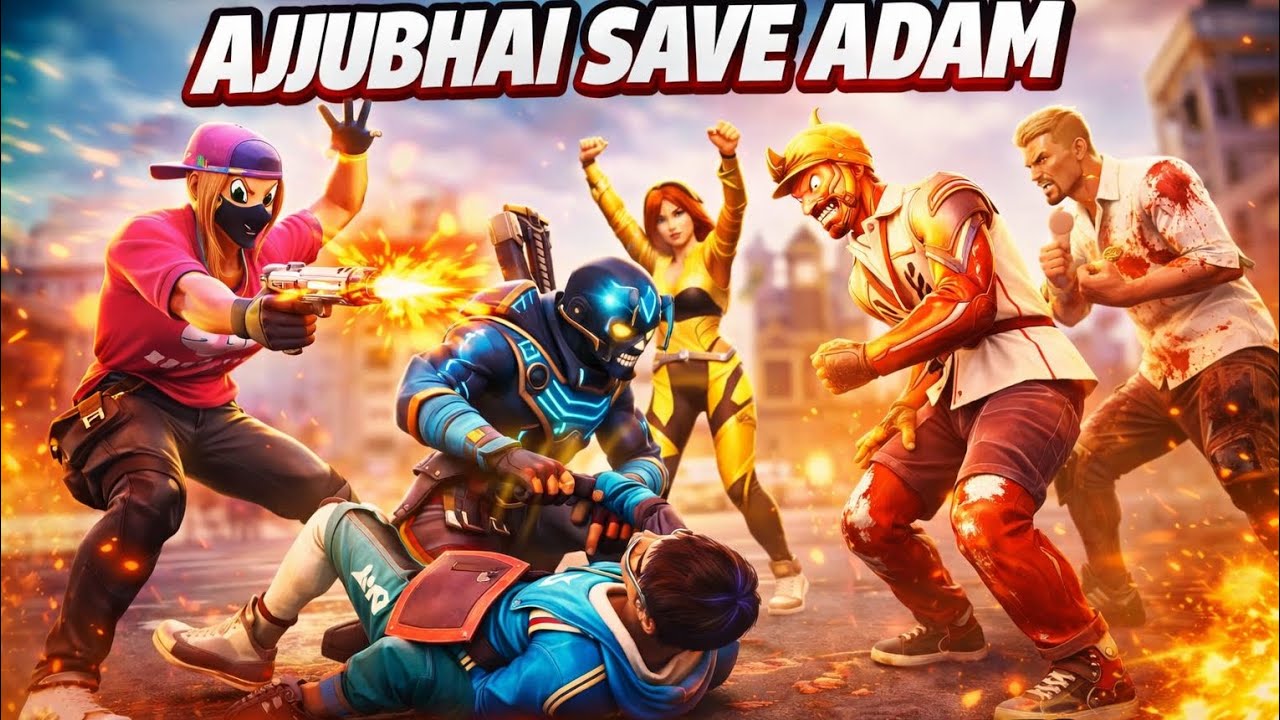🔥 AJJUBHAI SAVE ADAM | FREE FIRE 3D ANIMATED VIDEO 🔥