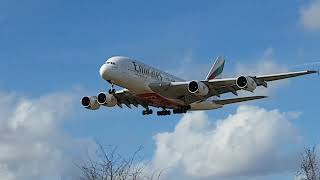 Landing A380 Emirates at ZRH with go around by SwissBikerOnboard 141 views 2 years ago 1 minute, 15 seconds