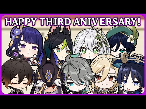 Genshin Impact English Voice Actors celebrate the third anniversary