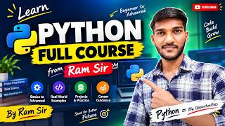 Python Full Course in Hindi | Beginner to Advanced | Learn Python from Scratch #python @iamramsir
