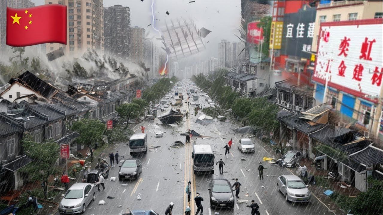 Monster Hail Destroys Guangxi: Homes Crushed, Panic Everywhere! - YouTube