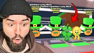 I opened the NEW Leprechaun Lucky Blocks in Steal A Brainrot
