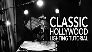 Golden Age of Hollywood Portrait Lighting Tutorial | 6 Hard Light Setups for Film Noir Look