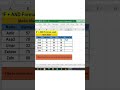 Excel IF and AND function Combine used | Use of IF + AND - Ms Excel#exceltips#viralshort