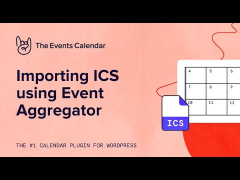 Importing ICS using Events Aggregator