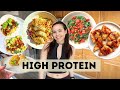 A week of realistic high protein meals vegan