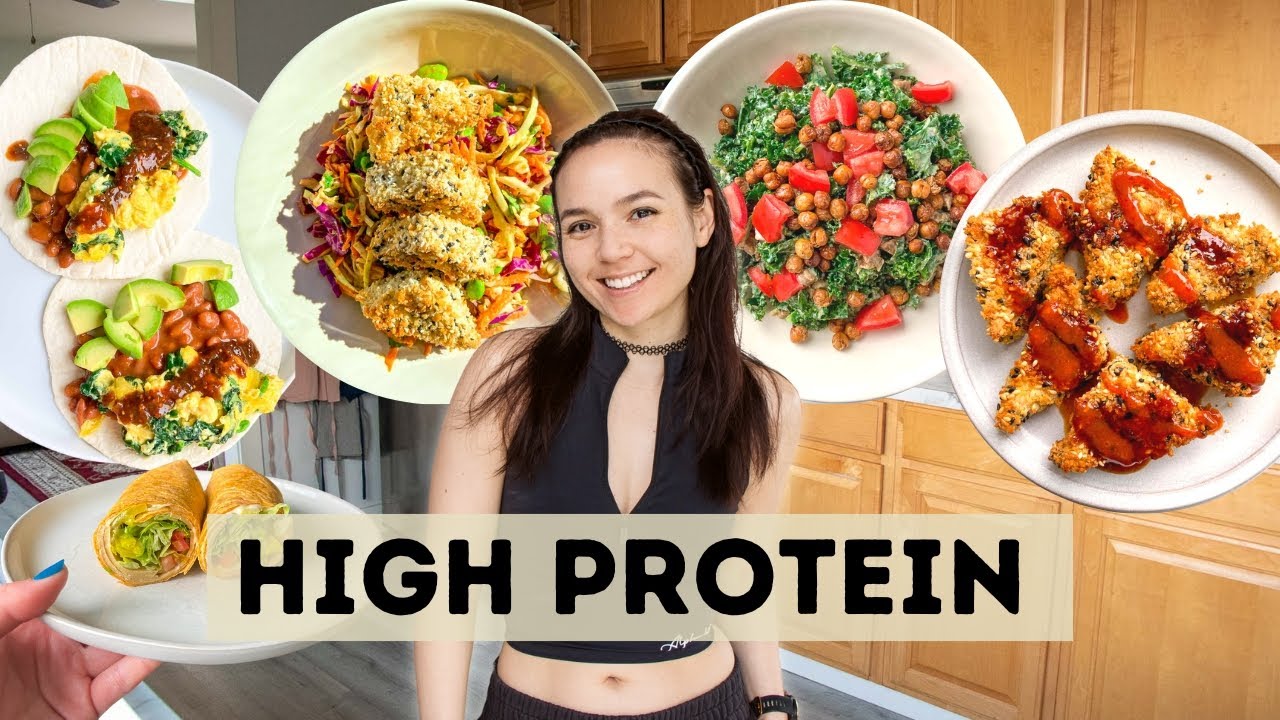 A Week of Realistic High Protein Meals (Vegan) - YouTube