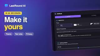 LastRound AI Settings: Theme, Reading Answers and Privacy