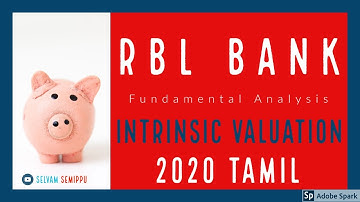RBL Bank  Intrinsic Valuation || DCF, EPV, Technical All 3 in 1 Tamil