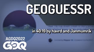 GeoGuessr by havrd and Janmumrik in 40:19 - AGDQ 2022 Online