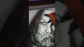 digital painting on photoshop ( viking )