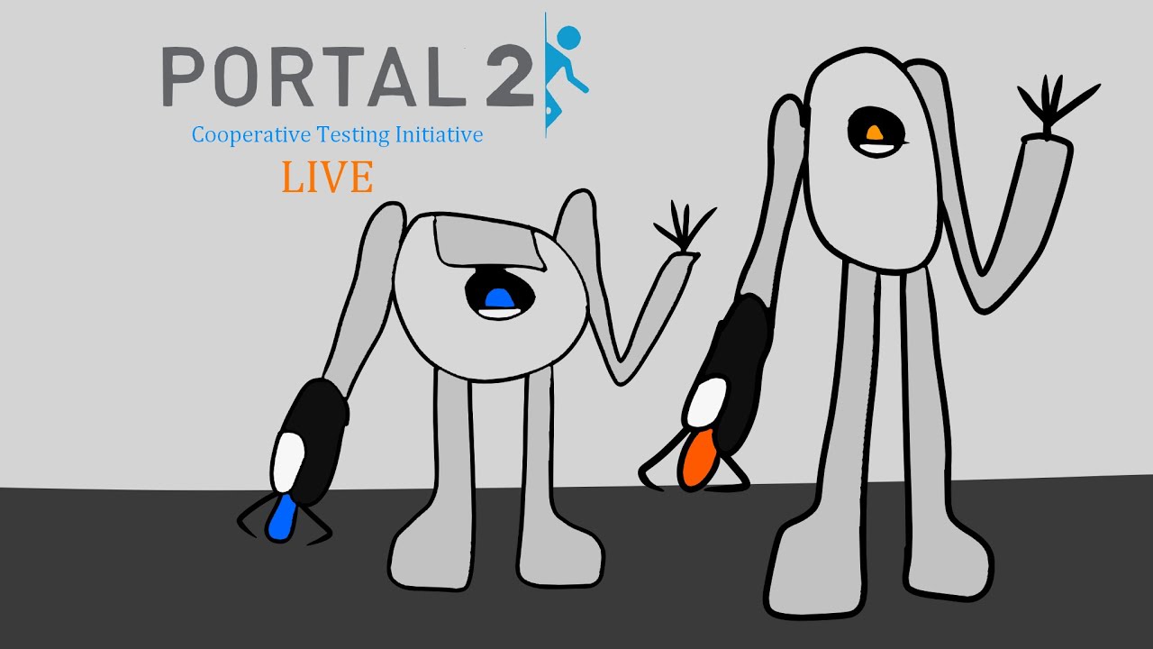 Portal 2 Co-Op Testing Initiative LIVE! (with Andres the cheater) - YouTube