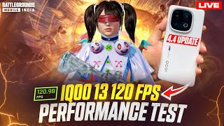 IQOO 13 120 FPS BGMI TEST 🔥 FPS METER LIVE | CONQUEROR PUSH GAMEPLAY #iqoo13 #bgmi #120fps