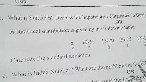 C. D. E. /A. M. U. /B. Com. Part 2nd exam 2016 -17 /Business statistics