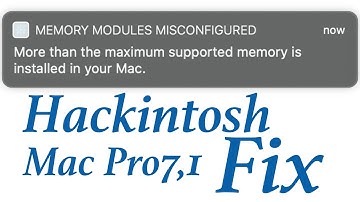 MacPro7,1 Memory Modules Misconfigured | Hackintosh OpenCore Fix
