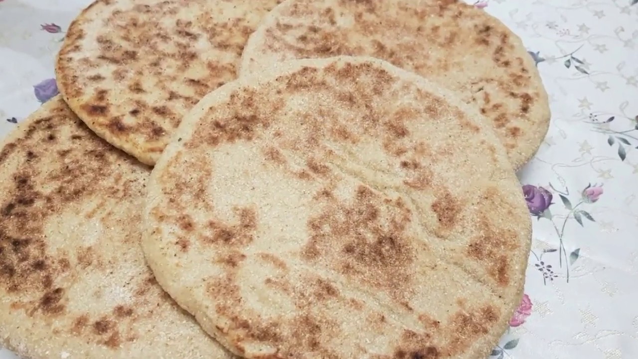 خبز المقلاة بالدقيق الكامل صحي و لذيذ و رطب و ناجح 100% 🌹
