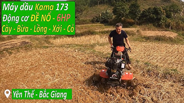Xới đất đồi khô cứng gốc ra bằng máy 173 đề nổ tại Yên Thế Bắc Giang