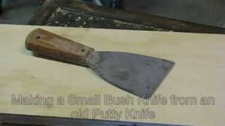 Making a Bushcraft Knife from an Old Putty Knife