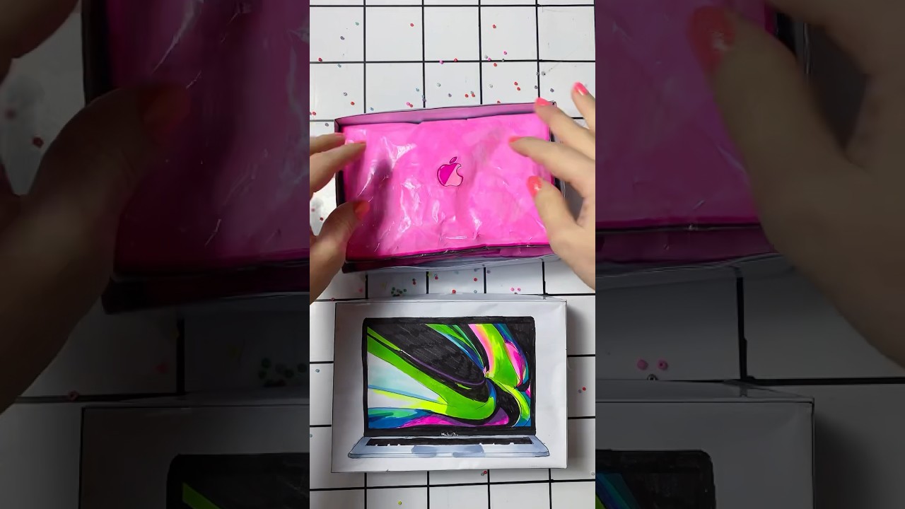 Squishy Computer Squishy MacBook unboxing #papercraft #paper #unboxing #macbook #craft # ...