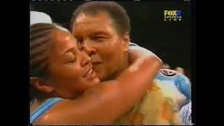 Muhammed Ali at Laila Ali fight