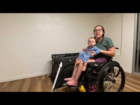 How to Get Baby in and out of a Travel Crib When Using a Wheelchair