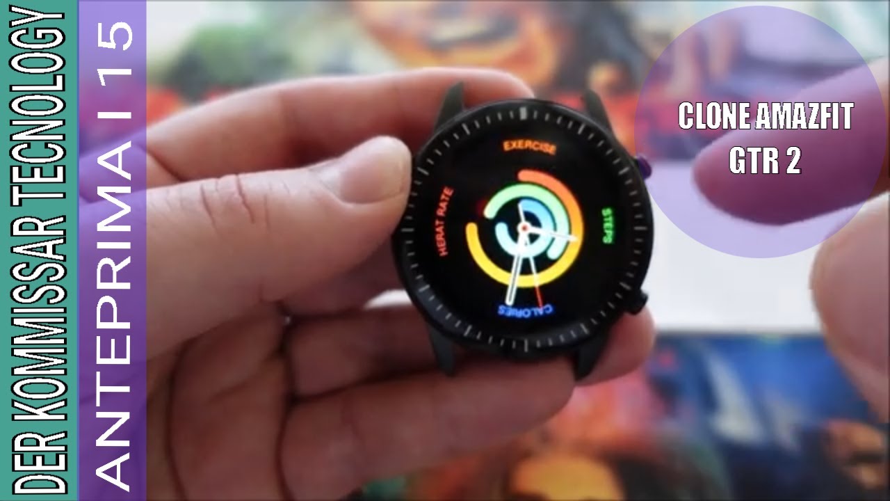 Smart watch I15 stile Amazfit GTR 2 unboxing e panoramica funzionamento -  YouTube