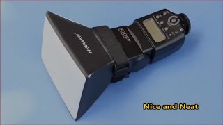 Neewer flash diffuser modification, for external camera canon flash