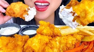 أصوات الأكل?اكل بالجبن برجر دجاجاتحداك ما تجووعCHICKEN ASMR