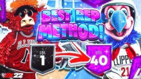 HOW TO LEVEL UP FAST NBA 2K22! BEST REP METHOD to HIT LEVEL 40 & UNLOCK MASCOTS in 1 DAY NBA2K22!