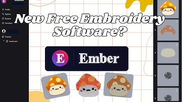 FREE New Embroidery Digitizing Software | Alternative to InkStitch | Testing and Reviewing Ember