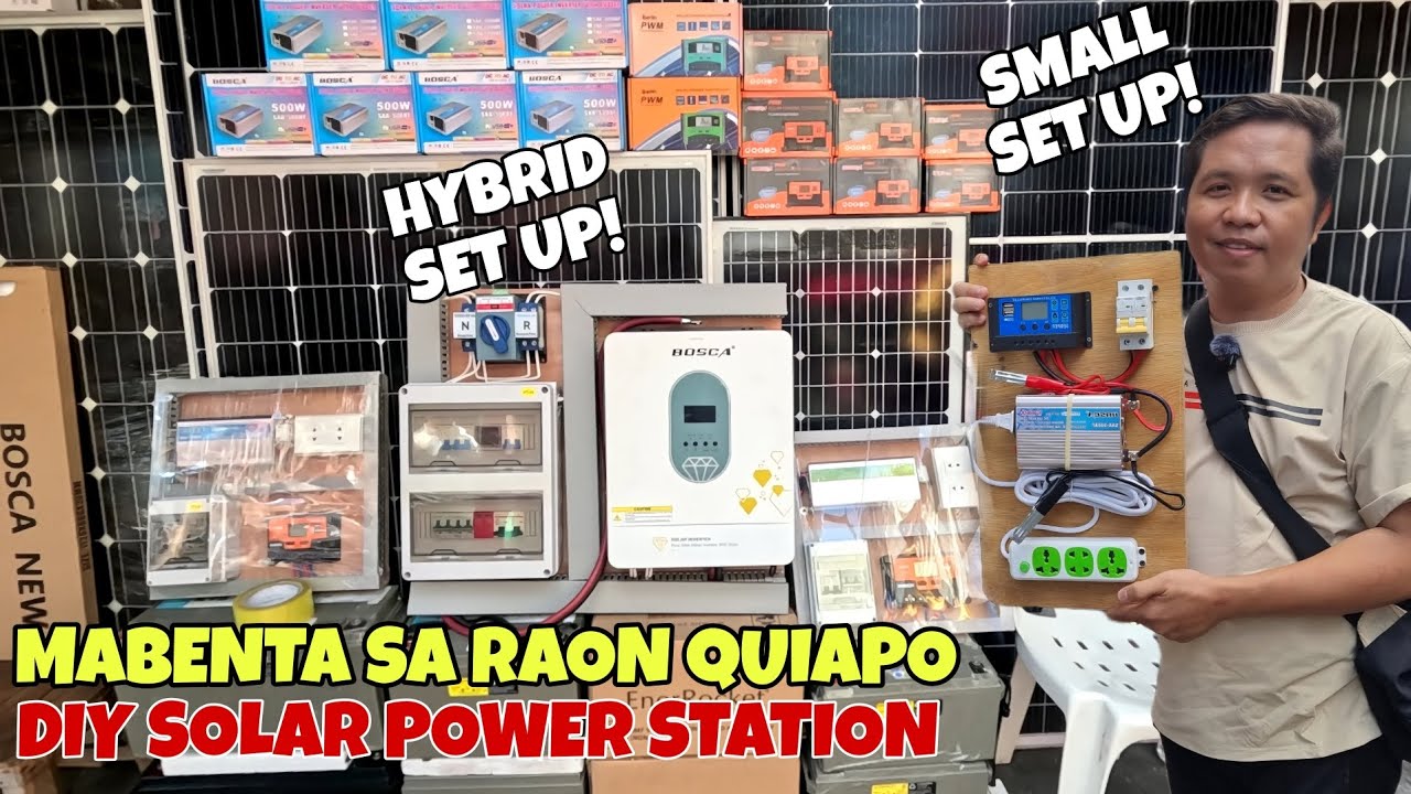 PRESYO NG DIY SOLAR POWER STATION SMALL SET UP SA RAON QUIAPO BACK UP ...