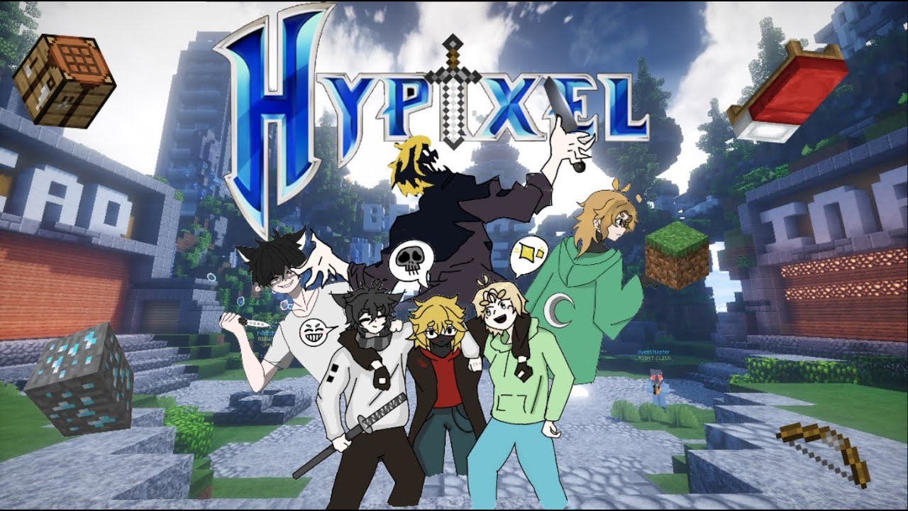 Stupid stuff we did in minecraft hypixel server (YourSins) - YouTube