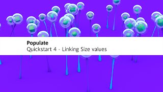 Details Populate Quickstart 4 - Linking Size values Guide