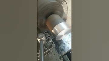automatic extreme precision turning  big punch on lathe machine. #cnc #engineering #new #mold